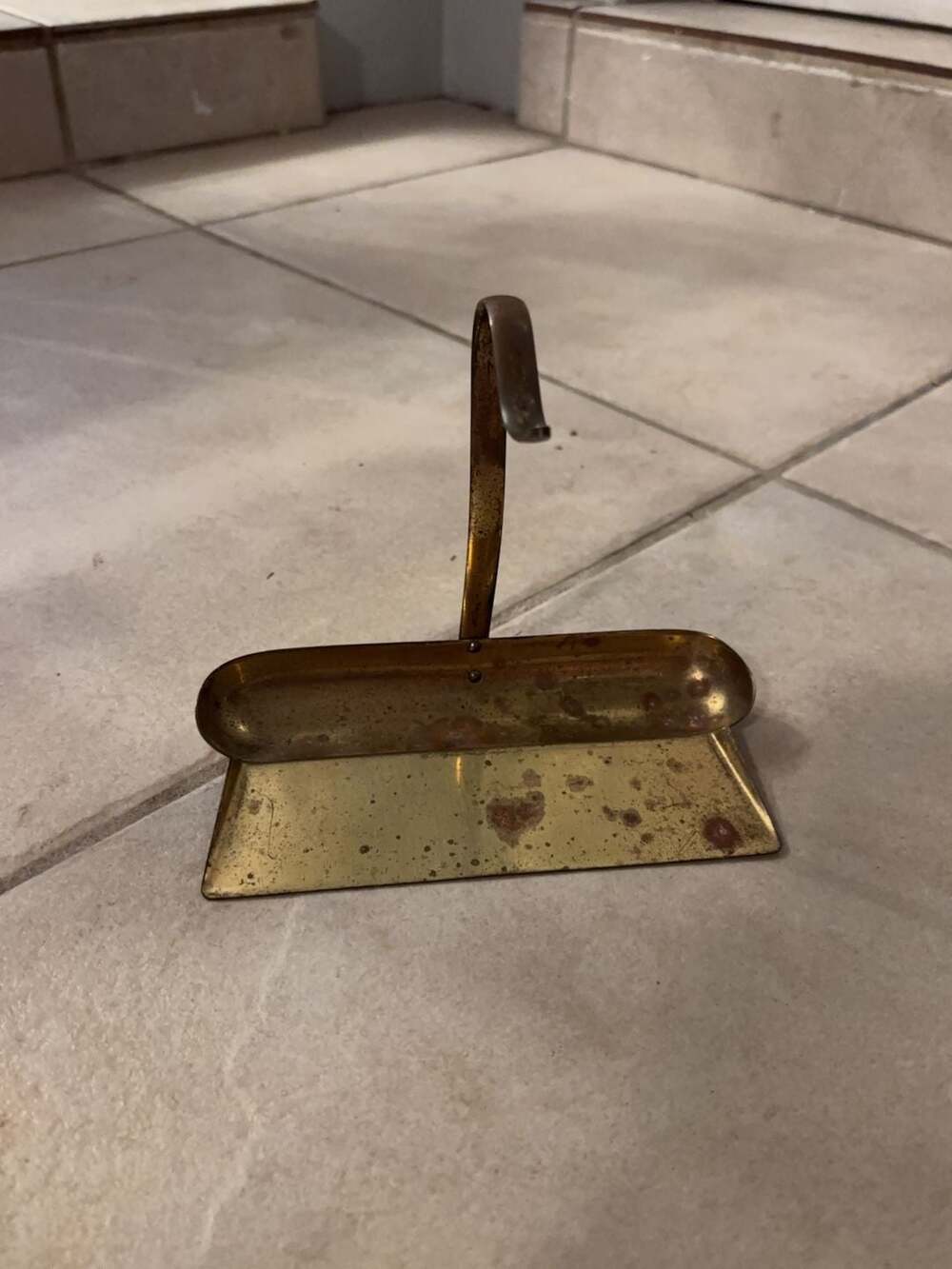 Vintage Peerage Brass Crumb Tray Scoop Made in England